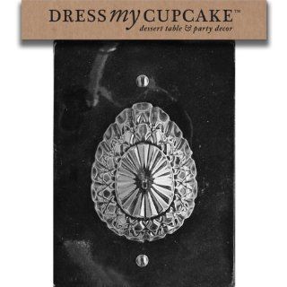 Dress My Cupcake DMCE202ASET Chocolate Candy Mold, Crystal Egg, Set of 6: Kitchen & Dining