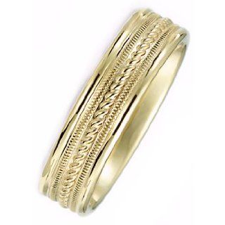SV59 206MW White or Yellow Gold Contemporary Design Modest Weight Wedding Ring: Jewelry Products: Jewelry