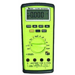 TPI 183a True RMS Digital Multimeter with Capacitance and Protective Boot, 40 Megaohms Resistance, 750V AC, 1000V DC Voltage, 10A AC/DC Current: Multi Testers: Industrial & Scientific