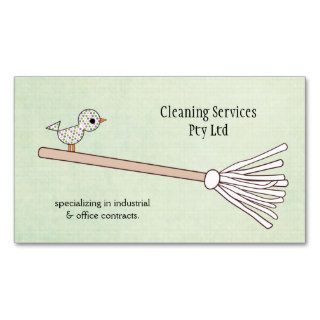 Cleaner Cleaning Service Business Profile Card Business Card Template