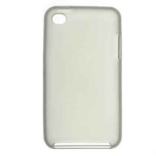 Smoke Tinted Crystal Tpu Skin Gel Cover Case for Apple Ipod Touch Itouch 4 4th Gen + Microfiber Pouch Bag: Cell Phones & Accessories
