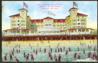 Hotel Chelsea & beach Atlantic City NJ postcard 191?: Entertainment Collectibles
