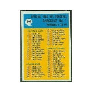 1964 Philadelphia #197 Checklist 1 UER   EX Sports Collectibles
