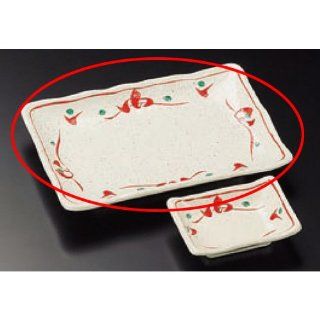 sushi plate kbu226 07 682 [8.63 x 5.71 x 1.23 inch] Japanese tabletop kitchen dish Pottery dish powderˆpainting pottery dish [21.9x14.5x3.1cm] Japanese restaurant inn restaurant business kbu226 07 682: Kitchen & Dining