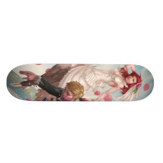 The Fly #1 B   Bride and Groom Married Flying Away Skate Decks