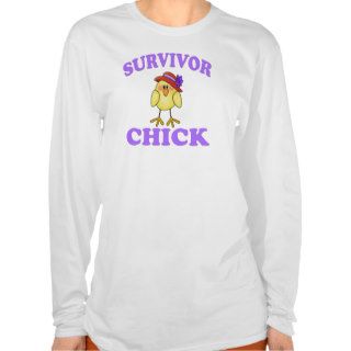 Purple Cancer Survivor Chick Tshirt