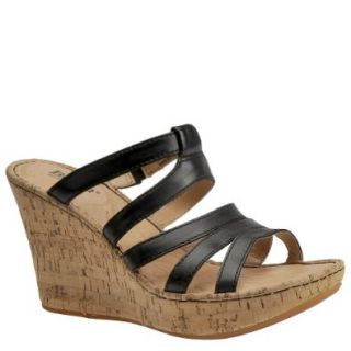 Born Lisi Womens Open Toe Leather Wedge Sandals Shoes: Shoes