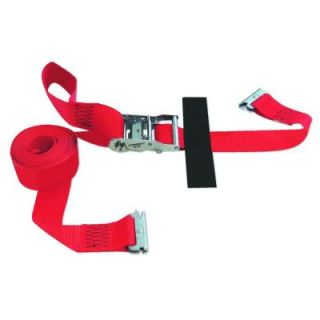 SNAP LOC 2 in. x 16 ft. Logistic E Strap with Ratchet in Red HD LS216RERI P