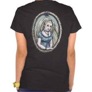 Fairy Tale "Rapunzel" (Back) Black T Shirt