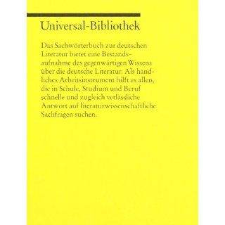 Sachwrterbuch zur deutschen Literatur.: Volker Meid: 9783150181294: Books
