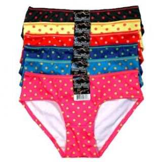247 Frenzy Women's 12 Pack Polka Dot Bikini Panty (Medium) at  Womens Clothing store