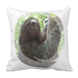 Sloth Photo Design Pillow
