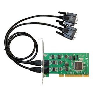 SIIG 2 port uPCI Serial Adapter. 2PORT DB9 SER UPCI RS232 RS422 RS485 DP INDSTRL ADAPT 3KV ISOLTN SERCRD. 2 x 9 pin DB 9 Male RS 232/422/485 Serial Universal PCI   1 Pack: Office Products