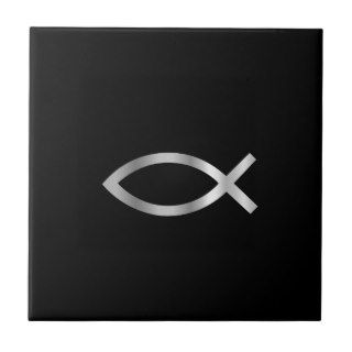 Christianity Ichthys fish Ceramic Tile