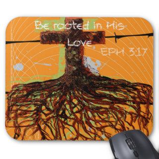 Rooted In His Love Mouse Mat