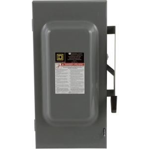 Square D by Schneider Electric 100 Amp 240 Volt Two Pole Indoor General Duty Fusible Safety Switch with Neutral D223N