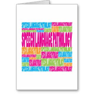 Colorful Speech Language Pathology Card