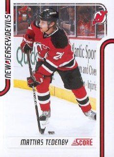2011 12 Panini Score Hockey #283 Mattias Tedenby New Jersey Devils NHL Trading Card Sports Collectibles
