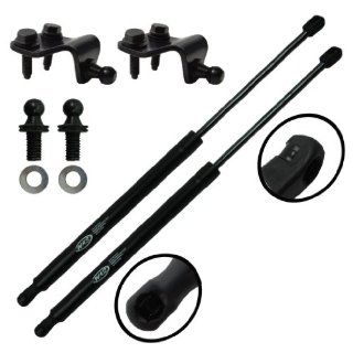 Wisconsin Auto Supply WGS 283 2 Two Rear Trunk Hatch Lid Gas Charged Lift Supports With Brackets and Studs Without Rear Spoiler: Automotive