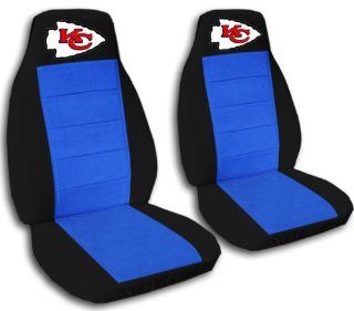 Black and medium blue "Kansas City" seat covers. 40/60 split seat covers for a Ford F 150 Super Crew cab. Center console included: Automotive