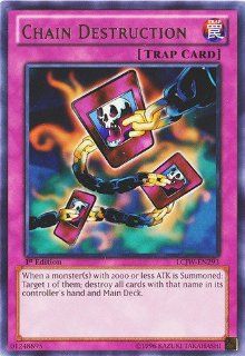 Yu Gi Oh!   Chain Destruction (LCJW EN293)   Legendary Collection 4: Joey's World   1st Edition   Rare: Toys & Games