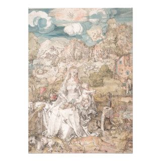 Mary Among a Multitude of Animals by Durer Personalized Invite