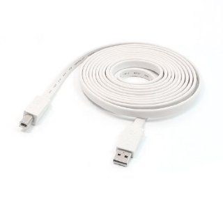 9.8Ft White USB2.0 Type A Male to Type B Male Connector Adapter Cable: Electronics