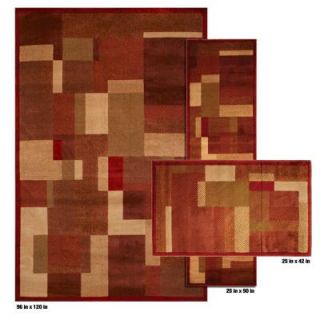Mohawk Home Timmins Rust 8 ft. x 10 ft. 3 Piece Rug Set DISCONTINUED 299439