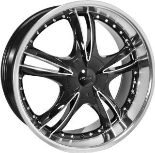 22x8.5 Forte F59 "Black Nickel" (Black Mirror) Wheels/Rims 5x105/110 (F59 228508BM) Automotive