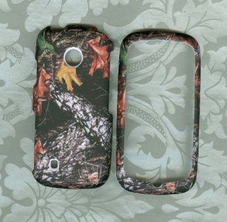 Camo Winter Leaf Rubberized Snap on Hard Phone Cover Case Accesory Lg Cosmos Touch, Attune, Vn270, Mn270 Verizon . U.s. Cellular Cell Phones & Accessories
