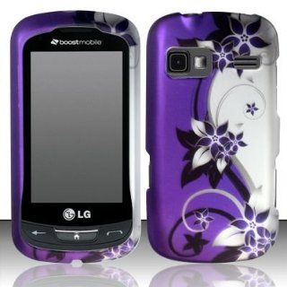 PURPLE VINES Hard Plastic Matte Design Case for LG Rumor Reflex VN272 / LN272 (Sprint/Boost) [In Twisted Tech Retail Packaging]: Cell Phones & Accessories