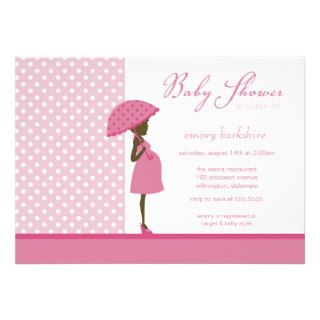 Chic Mom Baby Shower Invitation Pink