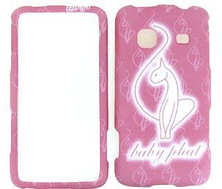 SAMSUNG GALAXY PREVAIL M820 BABY PHAT PINK CAT LICENSED CASE SNAP ON PROTECTOR ACCESSORY: Cell Phones & Accessories