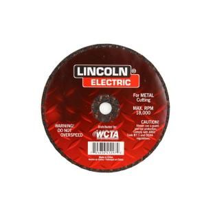 Lincoln Electric 4 in. x 1/16 in. Red 5/8 in. Arbor Cut Off Wheel KH136