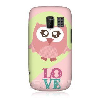 Head Case Designs Kawaii Pink Love Owl Hard Back Case Cover for Nokia Asha 302: Cell Phones & Accessories