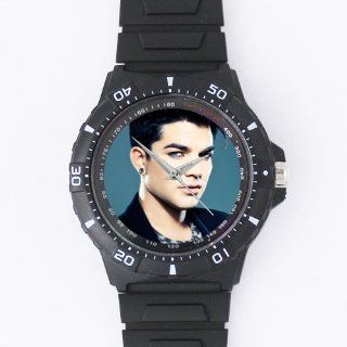 Custom Adam Lambert Watches Black Plastic High Quality Watch WXW 1124: Watches
