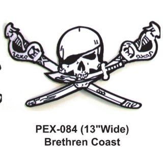 13'' Embroidered Military Extra Large Patch Jolly Roger