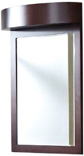 American Imaginations 338 24 Inch by 36 Inch Rectangle Wood Framed Mirror, Coffee Finish   Shelving Hardware  