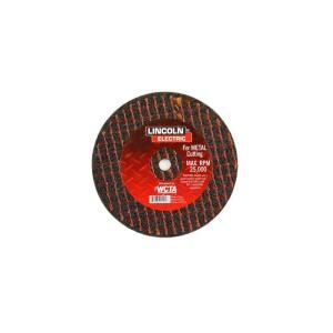 Lincoln Electric 3 in. x 1/16 in. Red 1/4 in. Arbor Cut Off Wheel KH130