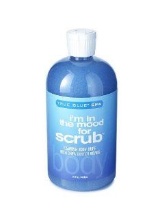 Bath and Body Works True Blue Spa I'M IN THE MOOD FOR SCRUB with Shea Butter Beads 16 FL OZ: Health & Personal Care
