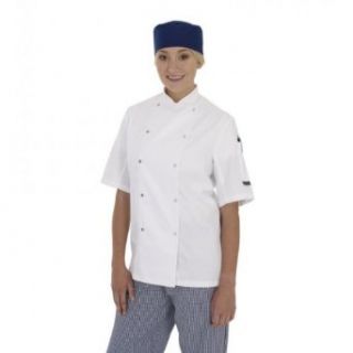 Dennys Ladies/Womens Short Sleeve Chefs Jacket / Chefswear Work Utility Outerwear Clothing