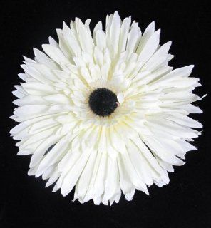 Large Ivory Daisy Flower Hair Clip : Beauty