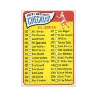 1965 Topps #361 Checklist 5   FAIR Sports Collectibles
