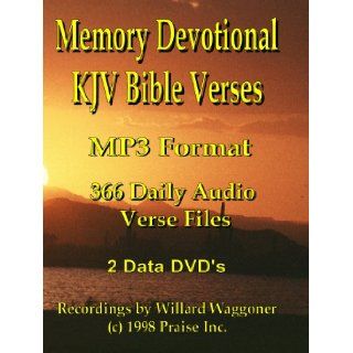 Memory Devotional KJV Bible Verses 366 Daily Audio Verse 35, 000 files on data 2 DVD: Willard Waggoner: Books