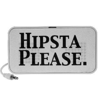 Hipsta Please  Funny Hipster Travelling Speaker