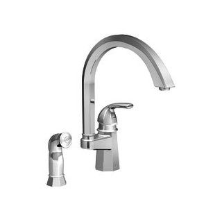 Felicity Single Handle Kitchen Faucet with Side Spray in Chrome Finish: Stainless   Touch On Kitchen Sink Faucets  