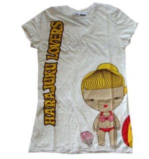 Harajuku Lovers By Gwen Stefani " Gwen " Beige Tee Shirt Top * 08 Newest Aloha Girls Spring Collection *, M at  Womens Clothing store