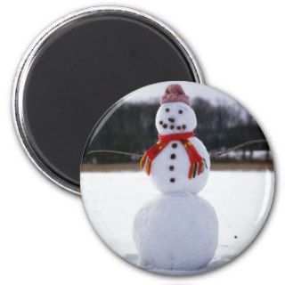 Snowman Field Fridge Magnets
