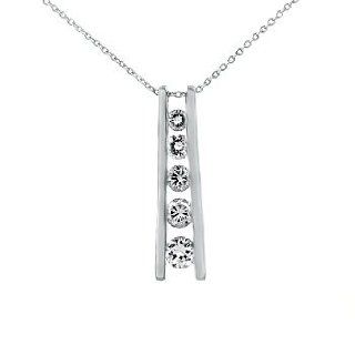 Divine Designer Journey Round  Cut Diamond Cz Pendant: Jewelry