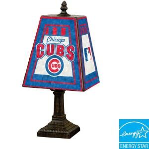 The Memory Company MLB 14 in. Art Glass Table Lamp   Chicago Cubs 142658